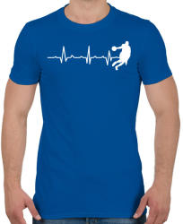 printfashion Élete a kosarazás - Férfi póló - Királykék (2568227)