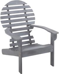 vidaXL Scaun Adirondack, gri, lemn masiv de acacia (46322)