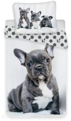 agynemustore Francia bulldog 2 részes pamut-vászon gyerek ágyneműhuzat