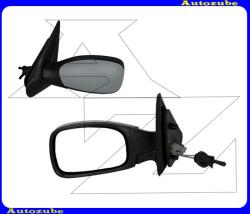 PEUGEOT 306 2 1999.06-2002.03 Visszapillantó tükör bal, manuális, domború tükörlappal, fényezhető borítással PG0397124