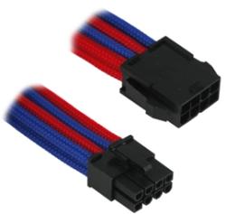 Nanoxia Cablu prelungitor Nanoxia 8-pini PCIe, 30cm, Blue/Red, 900900122