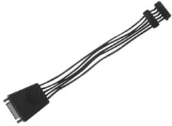 SilverStone Cablu de alimentare 2xSATA Silverstone CP06-E2, flexibil, cu sistem de condensatori pentru stabilizarea tensiunii HDD/SSD/ODD