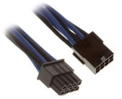 BitFenix Cablu prelungitor BitFenix Alchemy 8-pini PCIe, 45cm, blue/black, BFA-MSC-8PEG45BKK-RP