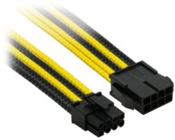 Nanoxia Cablu prelungitor Nanoxia 8-pini PCIe, 30cm, Black/Yellow, 900900222