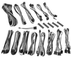 BitFenix Kit cabluri modulare BitFenix Alchemy 2.0 CMR-Series Black/White, BFX-ALC-CMRKW-RP