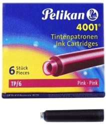 PELIKAN Patroane cerneala mici, 4001, 6 buc/set Pelikan roz 321075 (321075)