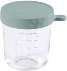 Beaba Recipient pentru mâncare Eucalyptus Beaba 250 ml din sticlă de calitate, verde, de la 4 luni (BE912799)
