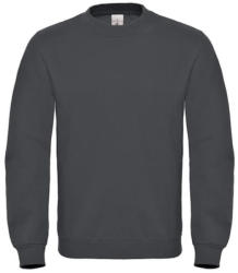 B&C Collection Uniszex pulóver B&C Crew Neck Sweatshirt - WUI20 - M, Anthracite