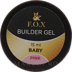 F. O. X Gel de modelare pentru unghii - F. O. X Builder Gel Pink Baby 15 ml