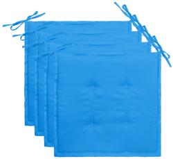 vidaXL Perne scaun de grădină, 4 buc. , albastru, 40x40x3 cm (47591)