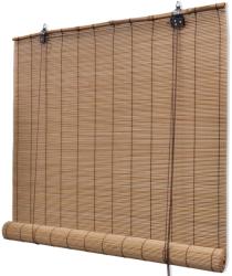 vidaXL Jaluzea tip rulou, maro, 100 x 220 cm, bambus (245814)