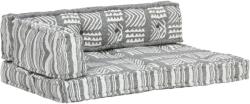vidaXL Pernă pentru canapea din paleți, gri, textil, petice (287723)