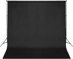 vidaXL Sistem de suport fundal, 600 x 300 cm, negru (160061) - vidaxl
