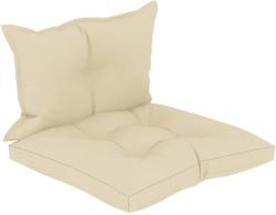 vidaXL Perne de paleți, 2 buc. , crem, material textil (47474)