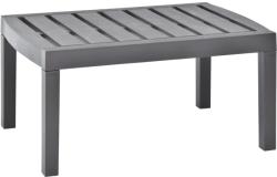 vidaXL Masă de grădină, cafeniu, 78 x 55 x 38 cm, plastic (48816)