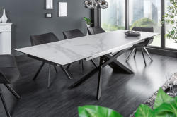  EUPHORIA exkluzív bővíthető étkezőasztal - márvány - 180-220-260cm (40122)