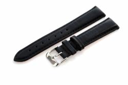 ARIA Curea pentru ceas din piele naturală ARIA 7109B. 01, neagră, textură netedă, căptușită, 22 mm
