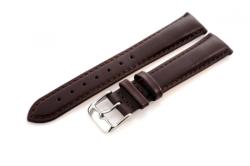 ARIA Curea ceas din piele naturală ARIA 7109B. 02.18, 18 mm, maro închis, textură netedă, căptușită
