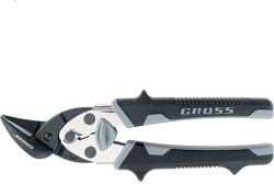 GROSS 185mm lemezvágó olló egyenes és bal vágásra lágy fogantyúval (78359)