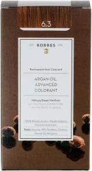 KORRES Argan Oil Advanced Colorant - Vopsea permanentă a părului 6.3 Miere Dark Blonde