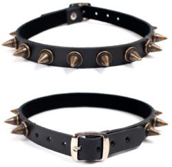 Black & Metal colier SPIKES 1 - BWZ-464