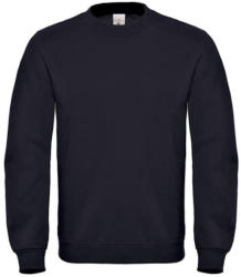 B&C Collection Uniszex pulóver B&C Crew Neck Sweatshirt - WUI20 - XL, Fekete