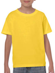 Gildan Gyerek póló Rövid ujjú Gildan Heavy Cotton Youth T-Shirt - L (176), Daisy (százszorszép sárga)
