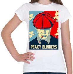 printfashion Peaky Blinders smoke - Női póló - Fehér (2576866)