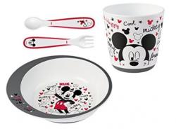 Nuk - Set 4 piese mic dejun, Disney Mickey Mouse (NK_80890653) Set pentru masa bebelusi