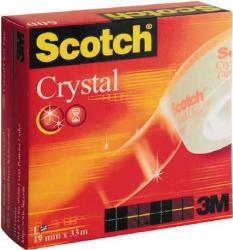 SCOTCH Banda adeziva Scotch Crystal Clear, 19 mm x 7.5 m, rola + dispenser - Pret/buc (3M105)