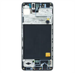 Samsung A515 Galaxy A51 kompatibilis LCD modul, OEM jellegű, fekete (GH82-21669A)