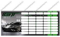  Ford GT Green/Autós mini órarend (LI_2020_16802)