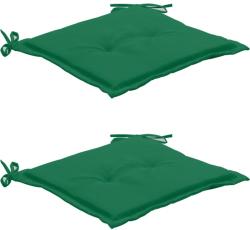 vidaXL Perne scaun de grădină, 2 buc. , verde, 50 x 50 x 3 cm (47598)