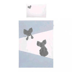 Belisima 5-részes ágyneműhuzat Belisima Mouse 100/135 kék