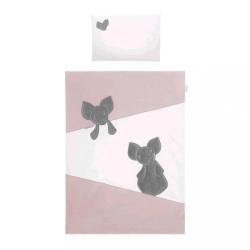 BELISIMA 5-részes ágyneműhuzat Belisima Mouse 90/120 rózsaszín