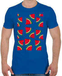 printfashion Görögdinnye - Férfi póló - Királykék (2586181)