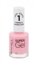 Rimmel Super Gel French Manicure STEP1 lac de unghii 12 ml pentru femei 091 English Rose