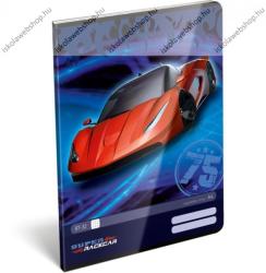 Lizzy Card Geo Piros autós A4 kockás füzet (ZI_2018_068_p)