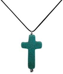  Pandantiv Cruce din Magnezit Colorat - 34x21x7 mm - 1 Buc