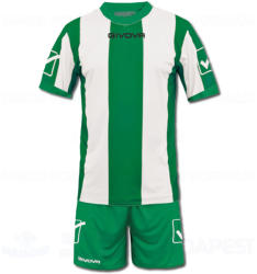 GIVOVA CATALANO SENIOR KIT futball mez + nadrág KIT - zöld-fehér