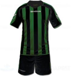 GIVOVA SUPPORTER KIT futball mez + nadrág KIT - fekete-zöld