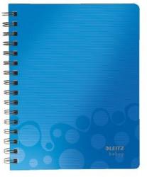Leitz Caiet de birou Leitz Bebop, A5, matematica, 80 file, albastru - Pret/buc (SL020802)
