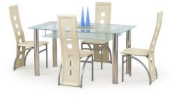 Halmar CRISTAL asztal, átlátszó/tejüveg - mindigbutor