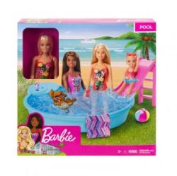 Mattel Barbie papusa cu piscina si topogan GHL91 set de joaca