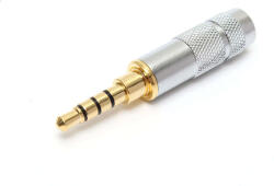 Thunder Germany JCK-403 3, 5 mm 4 pólusú Jack dugó, fém ház
