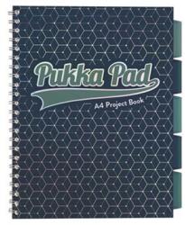 Pukka Pad Spirálfüzet A4 PUKKA PAD Glee project book 100 lap, vonalas, sötétkék (3004-GLE)