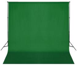 vidaXL Fundal foto, bumbac, verde, 300 x 300 cm, Chroma Key (190002) - vidaxl