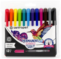 Centropen Marker permanent CENTROPEN Creative, 12 buc/set