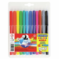 Centropen Carioci CENTROPEN Rainbow Kids 7550, 12 culori/set