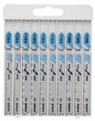 Bosch 10 részes Basic for Metal szúrófűrészlap-készlet T118 A/B/G, T218A (2607010631)